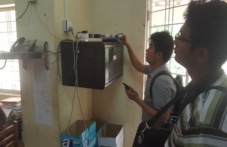 Network installation at Dagon University