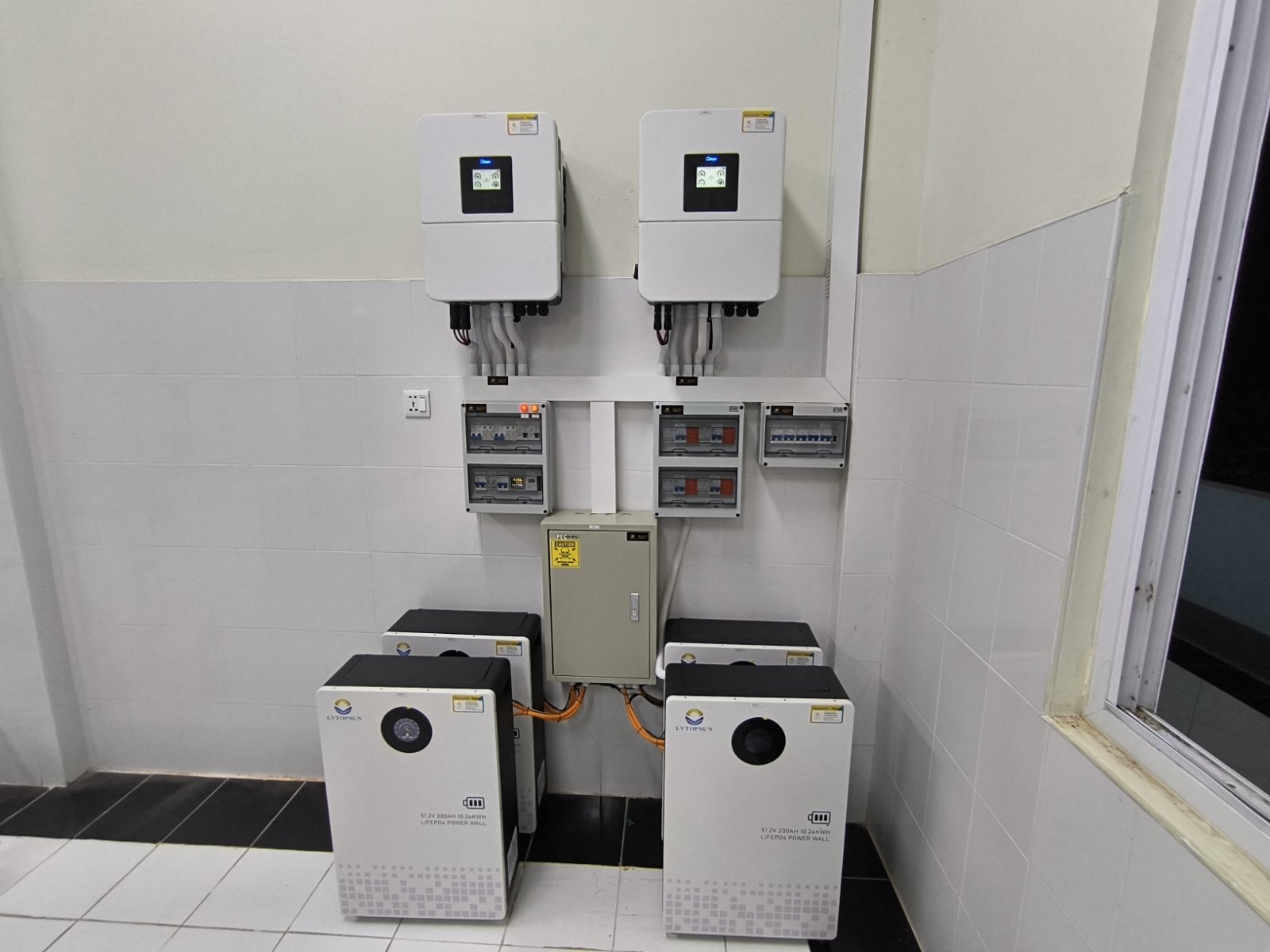 Inverters and batteries at Thaton Hospital